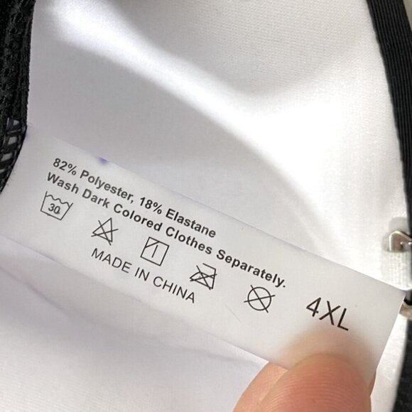 Women’s Black & Floral One Piece Swimsuit Bathing Suit 4XL - Picture 10 of 13